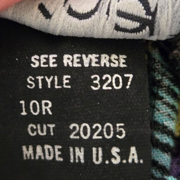 VTG Léger Womens Pants 7/8 Multicolor Geometric Pattern 100% Rayon USA 90s - Picture 4 of 12